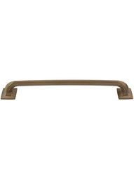 Southport Square Base Pull - 8 inch Center-to-Center in Brushed Bronze.